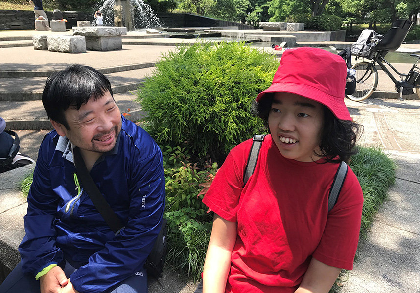 青空と陽光が出迎えてくれました